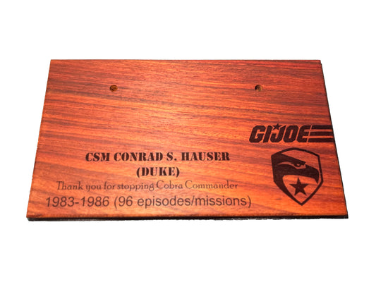 Laser Engraving, 8"x14" base with supports for armament